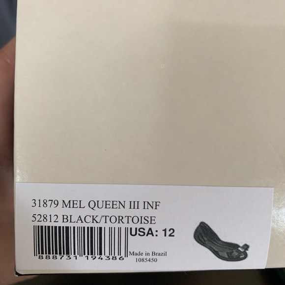 Mini Melissa Size 12 Black Flats - Picture 5 of 6